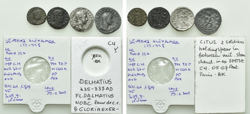 4 Roman Coins; Delmatius; Helena etc. 

Obv: .
Rev: .

. 

Condition: See...