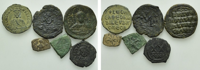 6 Byzantine Coins. 

Obv: .
Rev: .

. 

Condition: See picture.

Weight...