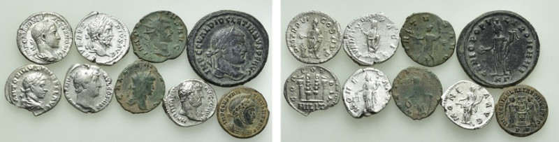 9 Roman Coins. 

Obv: .
Rev: .

. 

Condition: See picture.

Weight: g....