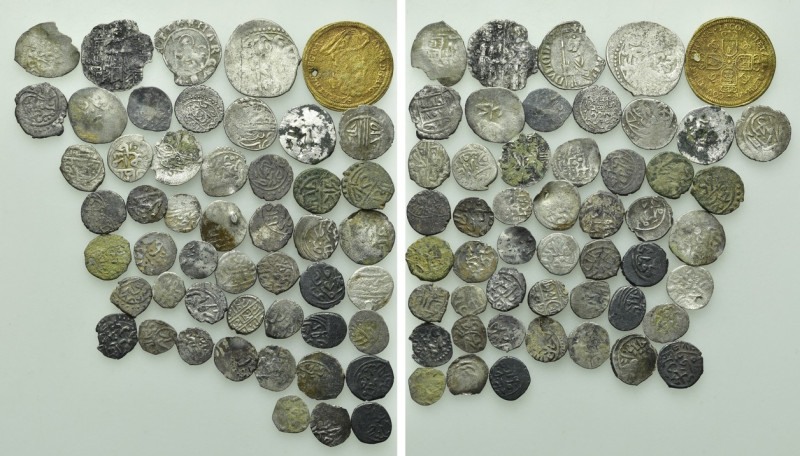 Circa 50 Ottoman and Other Coins. 

Obv: .
Rev: .

. 

Condition: See pic...