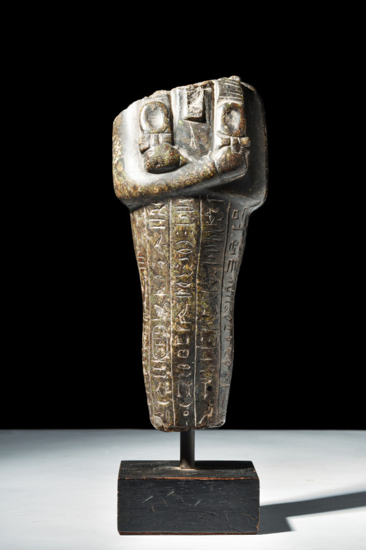 EGYPTIAN SERPENTINE AMENHOTEP III USHABTI TORSO

 New Kingdom, 18th Dynasty, C...