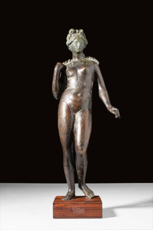 MONUMENTAL ROMAN BRONZE STATUE OF VENUS

 Ca. 1st-3rd century AD
 A substanti...