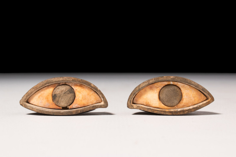 EGYPTIAN BRONZE EYE INLAYS

 Third Intermediate Period to Late Dynastic Period...