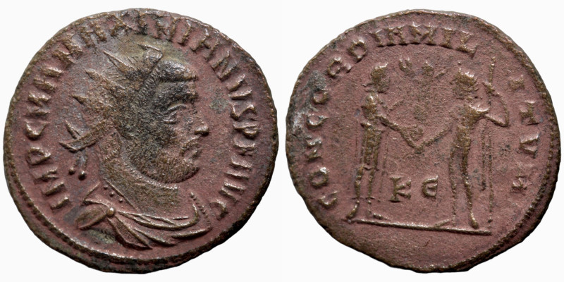 Maximianus. (285-295 AD). Æ Antoninian. Obv: IMP CMA MAXIMIANVS PF AVG. radiate ...