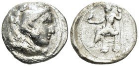 KINGS of MACEDON. Alexander III The Great.(336-323 BC). Amphipolis. Tetradrachm.

Obv : Head of Herakles right, wearing lion skin.

Rev : AΛEΞANΔPOY.
...