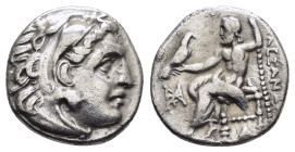 KINGS of MACEDON. Alexander III The Great.(336-323 BC).Abydos.Drachm.

Obv : Head of Herakles right, wearing lion skin.

Rev : AΛΕΞΑΝΔΡΟΥ.
Zeus seated...