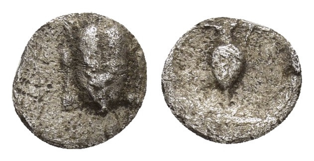 ASIA MINOR. Uncertain (Circa 6th-5th century BC). Hemiobol.

Obv : porcupine.

R...