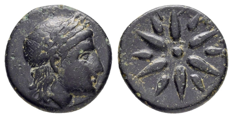 MYSIA. Gambrion.(4th century BC).Ae.

Obv : Laureate head of Apollo right.

Rev ...