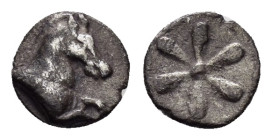 AEOLIS. Kyme.(4th century BC).Hemiobol.

Obv : Forepart of horse right.

Rev : Floral pattern.
SNG Kayhan 91-93.

Condition : Good very fine.

Weight ...