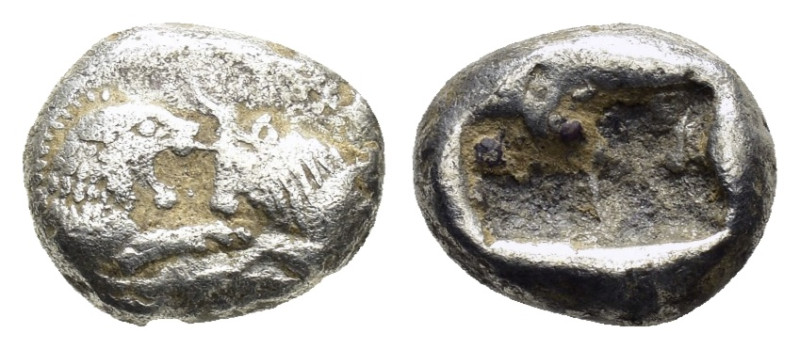 KINGS of LYDIA. Kroisos (Circa 564/53-550/39 BC).Sardes. 1/6 Stater.

Obv : Conf...