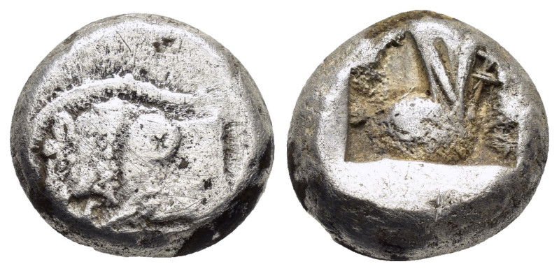 DYNASTS of LYCIA. Uncertain dynast. (Circa 520-460 BC).Stater.

Obv : Forepart o...