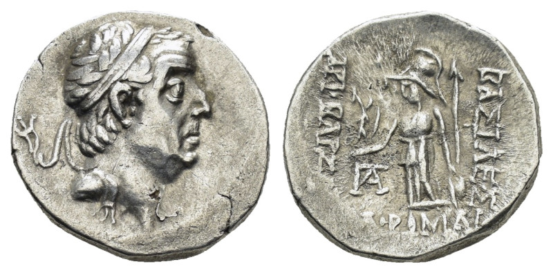 KINGS of CAPPADOCIA. Ariobarzanes I Philoromaios (96-63 BC).Eusebeia.Drachm. 

O...