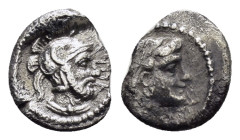 CILICIA. Tarsos. Tarkumuwa (Datames) (Satrap of Cilicia and Cappadocia, 384-361 BC). Obol.


Obv : Draped bust of female (Aphrodite?) right, wearing t...