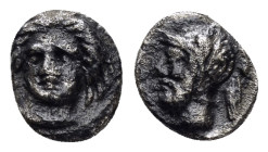 CILICIA. Uncertain.(4th century BC).Obol.

Condition : Good very fine.

Weight : 0.76 gr
Diameter : 10 mm