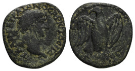 BITHYNIA. Koinon. Trajan (98-117). Ae.

Obv : ΑΥ(Τ) ΚΑΙ ΝΕΡ ΤΡΑΙΑΝΟϹ ΑΡΙϹΤΟ ϹΕ Γ Δ.
Laureate head right.

Rev : ΔΙΟϹ.
Eagle standing facing, head left...