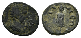 PHRYGIA. Docimeum. Pseudo-autonomous.(2nd-3rd centuries AD).Ae.

Obv : Draped bust of Hermes right, winged kerykeion in front.

Rev : ΔΟΚΙΜΕΩΝ.
Telesp...