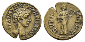 PHRYGIA. Synnada. Pseudo-autonomous.(1st-3nd centuries).Ae. 

Obv : ƐΡΑΝ ϹΥΝΚΛΗΤΟΝ ϹΥΝΝΑΔΙϹ.
Draped bust of the Senate right.

Rev : ϹΥΝΝΑΔΕΩΝ.
Hygiei...