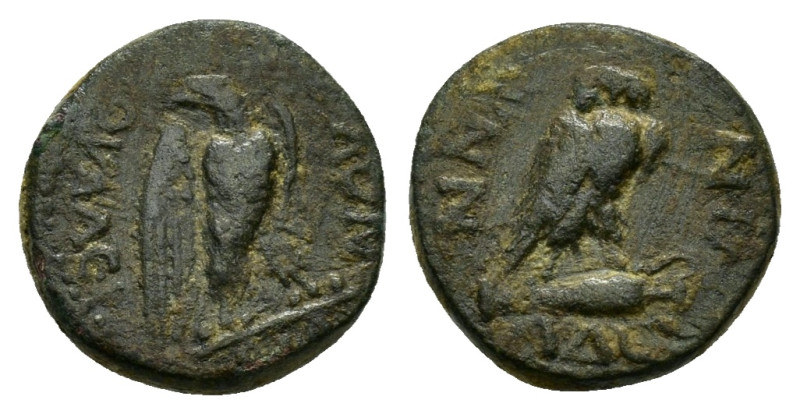 PHRYGIA. Synnada. Pseudo-autonomous. Time of Tiberius (14-37). Ae. 

Obv : CΥΝΝΑ...