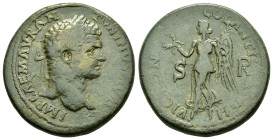 PISIDIA. Antioch. Caracalla (198-217). Ae.

Obv : IMP CAE M AVR ANTONINVS PIVS AVG.
Laureate head right.

Rev : VICT D N COL ANTIOCH / S - R.
Nike sta...