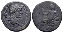 PISIDIA. Antioch. Severus Alexander (222-235). Ae.

Obv : IM C M A SEOV ALEXANDER.
Laureate head right.

Rev : ANTHIOS ANTIOCH COL.
River-god Anthios ...
