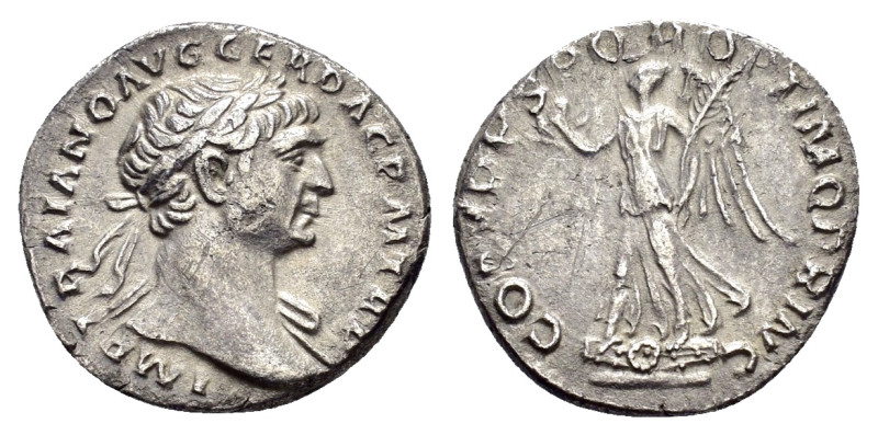 TRAJAN (98-117).Rome.Denarius. 

Obv : IMP TRAIANO AVG GER DAC P M TR P.
Laureat...