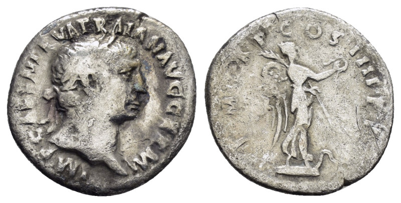 TRAJAN.(98-117).Rome.Denarius.

Condition : Good very fine.

Weight : 2.68 gr
Di...