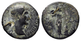 HADRIAN (117-138).Rome.Denarius. 

Obv : HADRIANVS AVG COS III P P.
Bare head right.

Rev : SALVS AVG.
Salus standing right, holding patera and feedin...