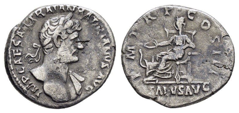 HADRIAN (117-138). Rome.Denarius. 

Obv : IMP CAESAR TRAIAN HADRIANVS AVG.
Laure...