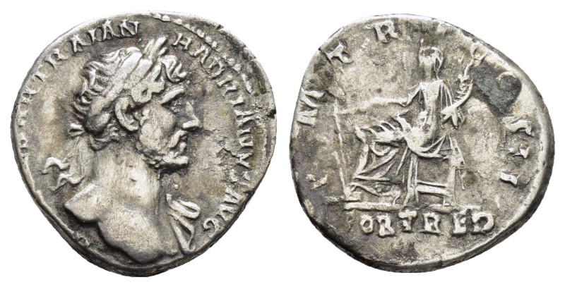 HADRIAN (117-138).Rome.Denarius. 

Obv : IMP CAESAR TRAIAN HADRIANVS AVG.
Laurea...