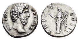 AELIUS (Caesar, 136-138). Rome.Denarius.

Obv : L AELIVS CAESAR.
Bare head right.

Rev : TR POT COS II.
Felicitas standing left with caduceus and corn...