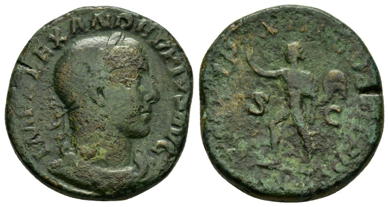 SEVERUS ALEXANDER (222-235).Rome. Sestertius. 

Obv : IMP ALEXANDER PIVS AVG.
La...