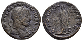 SEVERUS ALEXANDER (222-235).Rome.Sestertius. 

Obv : IMP ALEXANDER PIVS AVG.
Laureate bust right, slight drapery on far shoulder.

Rev : PROVIDENTIA A...