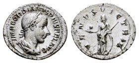 GORDIAN III (238-244).Rome. Denarius. 

Obv : IMP GORDIANVS PIVS FEL AVG.
Laureate, draped and cuirassed bust right.

Rev : VENVS VICTRIX.
Venus stand...