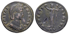 GALERIA VALERIA (Augusta, 293-311).Cyzicus.Follis. 

Obv : GAL VALERIA AVG.
Draped bust right.

Rev : VENERI VICTRICI / * - Δ / MKV.
Venus standing le...