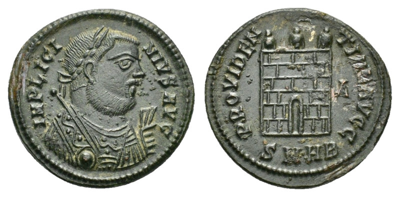 LICINIUS I (308-324).Heraclea.Follis. 

Obv : IMP LICINIVS AVG.
Laureate bust ri...