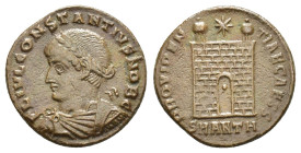 CONSTANTINE II (Caesar, 316-337). Antioch.Follis.

Condition : Good very fine.

Weight : 2.82 gr
Diameter : 18 mm