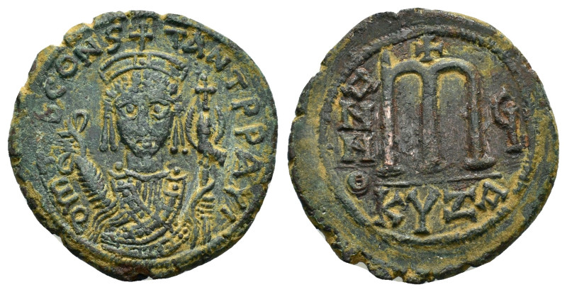 TIBERIUS II CONSTANTINE (578-582).Cyzicus.Follis.

Obv : D m TIB CONSTANT P P AV...