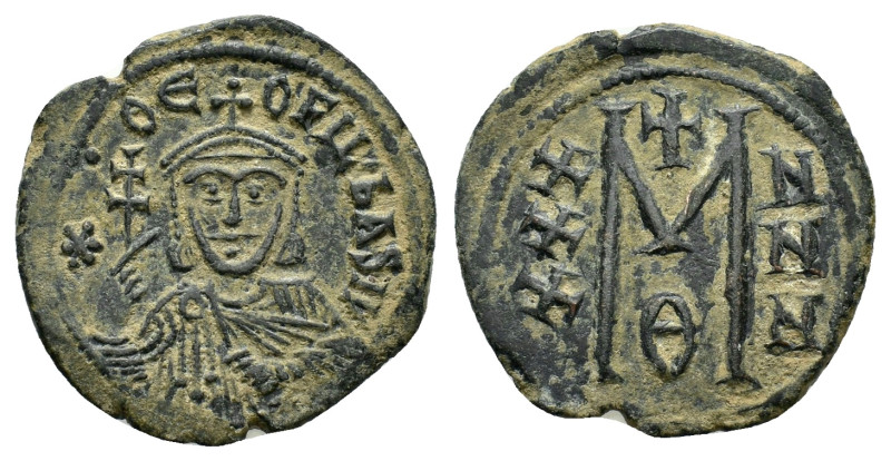 THEOPHILUS.(829-842).Constantinople.Follis.

Obv : ✷ • ΘЄO-FIL' ЬASIL.
Crowned a...