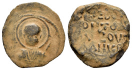 CRUSADERS.Antioch.Tancred.(1101-1112).Follis

Obv : O ΠΕ ΤΡΟΣ.
Nimbate bust of St. Peter facing, raising right hand in blessing and holding cross in h...