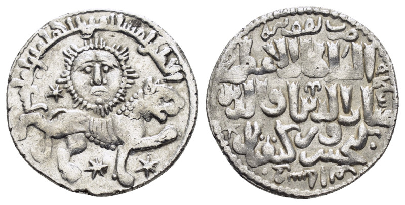 SELJUQ of RUM.Kaykhusraw II.(1211-1220).Konya.AH 641.Dirhem.

Obv : Lion advanci...