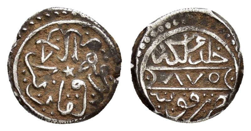 KARAMANID.Pir Ahmad.(1464-1466).Konya and 870 AH.Akce.

Obv : Arabic legend.

Re...