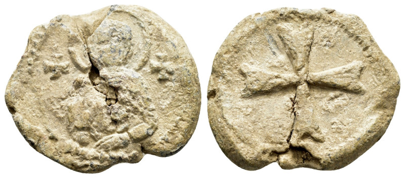BYZANTINE LEAD SEAL.(Circa 7th-11th Century).Pb.

Condition : Good very fine.

W...
