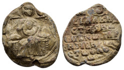 BYZANTINE LEAD SEAL.(Circa 7th-11th Century).Pb.

Condition : Good very fine.

Weight : 10.65 gr
Diameter : 23 mm