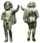 ANCIENT ROMAN BRONZE MALE FIGURINE.(1st - 2nd Century).Ae.

Condition : Good very fine.

Weight : 36.74 gr
Diameter : 63 mm