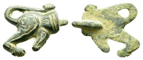 ANCIENT ROMAN BRONZE LION FIGURINE.(1st - 2nd Century).Ae.

Condition : Good very fine.

Weight : 13.97 gr
Diameter : 35 mm