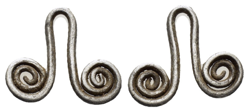 ROMAN SILVER JEWELRY.(1st-2nd century).Ar.

Condition : Good very fine.

Weight ...