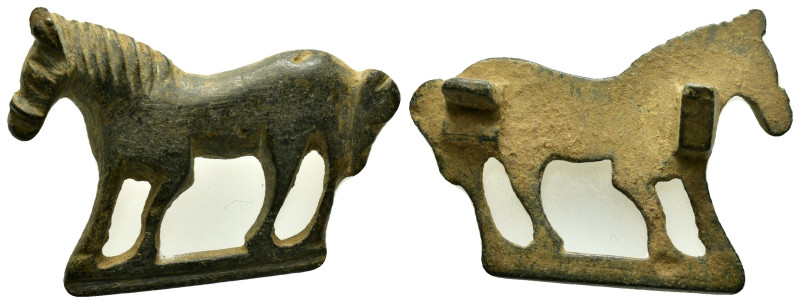 ANCIENT ROMAN BRONZE HORSE FIGURINE.(1st - 2nd Century).Ae.

Condition : Good ve...
