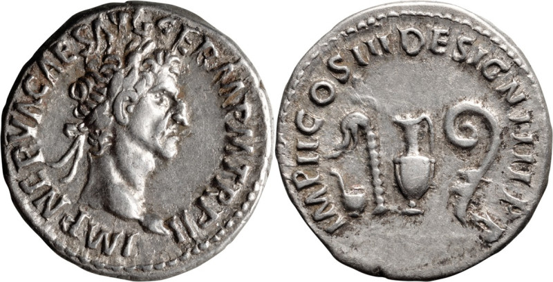 Nerva. Denarius; Nerva; 96-98 AD, Rome, 97 AD, Denarius, 3.24g. BMC-p. 9. Obv: I...