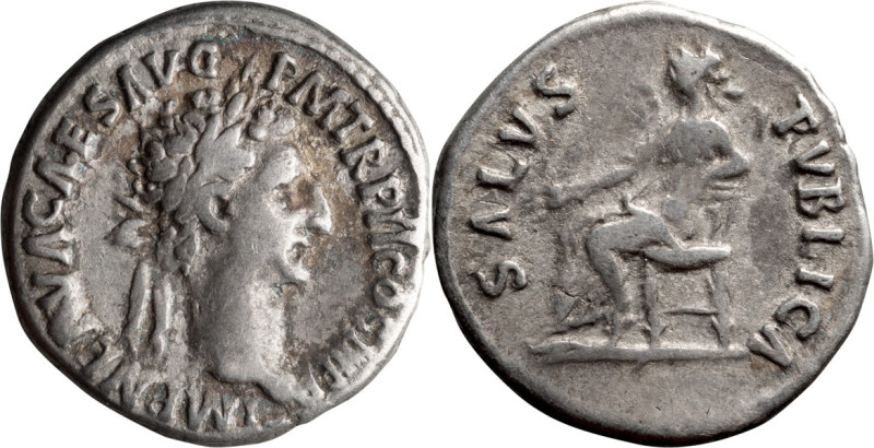 Nerva. Denarius; Nerva; 96-98 AD, Rome, 97 AD, Denarius, 3.57g. Paris-44, BMC-62...