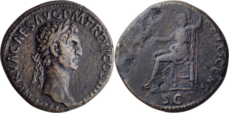 Nerva. Sestertius; Nerva; 96-98 AD, Rome, 97 AD, Sestertius, 25.17g. BMC-p. 25 (...